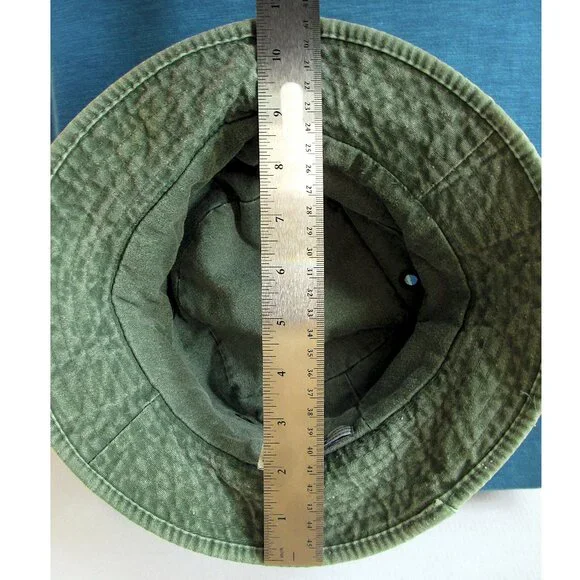 Women's Cotton Bucket Hat Olive Green Medium - Picture 3 of 6